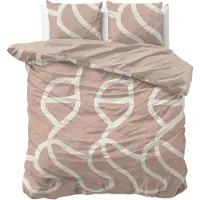 Royal Textile Sleeptime Clay Contours Pfirsichbraun 140 x 200/220 cm