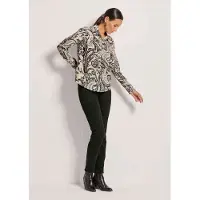 MADELEINE Hemdbluse "Hemdbluse Elegante Printbluse mit grafischem Muster"