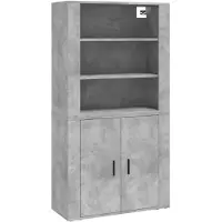 Syfax Highboard Betongrau Holzwerkstoff