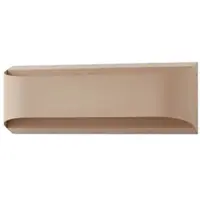 LINDBY LED-Außenwandleuchte Lenore, beige, Metall, 36,5cm