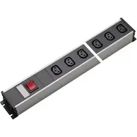 Kaiser Martin Steckdosenleiste 10-fach IEC-Steckdose C13 mit Schalter - 1125/10l-sw [10 Stück]