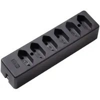 Kaiser Martin MK 6-Wege-Buchse Euro 2,5 Ampere ohne Erdungskontakt Schwarz (Europäische Steckdose) - 1013/sw [25 Stück]