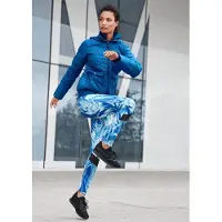 MADELEINE Leggings "Leggings Stretch-Leggings mit Komfortbund", Damen, Gr. 34, N + K Gr, blau (royalblau, multicolor), Obermaterial: 92% Polyester PES. 8% Elasthan EL., Modern, Hosen Leggings