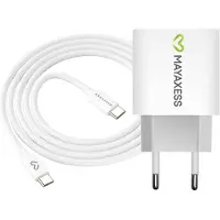 Avizar Mayaxess, 20W Netzteil für Fairphone 5 + USB-C Kabel 1m, Weiß