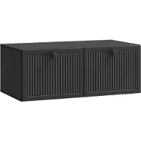 Syfax Wandmontierter TV-Schrank Schwarz 78,5 x 41 x 30 cm