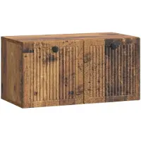 Syfax Wandmontierter TV-Schrank 59,5 x 31 x 30 cm Altholz