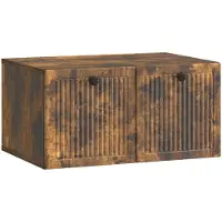 Syfax Wandmontierter TV-Schrank Geräucherte Eiche 59,5 x 41 x 30 cm