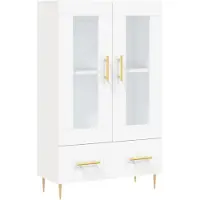 Syfax Highboard Weiß 69,5x31x115 cm Holzwerkstoff