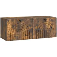 Syfax Wandmontierter TV-Schrank Geräucherte Eiche 78,5 x 31 x 30 cm