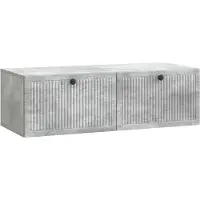 Syfax Wandmontierter TV-Schrank Betongrau 98 x 41 x 30 cm