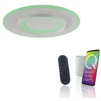 Q-SMART-HOME Paul Neuhaus Smart-LED-Deckenleuchte Q-Kalina, weiß, Ø 50 cm