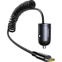 Baseus Tiny Star Mini, Auto, Zigarettenanzünder, 1 m, Schwarz