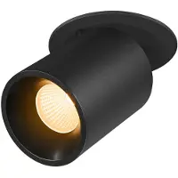 SLV BIG WHITE NUMINOS PROJECTOR L Einbau-Deckenleuchte, 3000 K, 20d, zylindrisch, schwarz/schwarz 1007047
