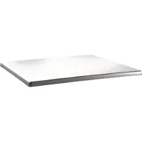 Gastronoble Topalit Classic Line rechteckige Tischplatte weiß 110 x 70cm