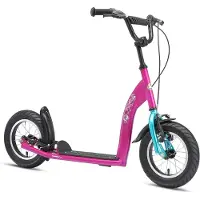 Bikestar Tretroller Kinderroller ab 6 - 7 Jahre | 12 Zoll Sport Edition | Berry & Türkis