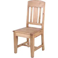 MiaMöbel Esszimmerstuhl Mexico Möbel 45x100x45 cm Landhausstil Massivholz Pinie Honig