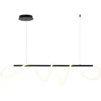 Zuma Line LED-Pendelleuchte 3200 lm 3000+4000+6000K schwarz BALBO 20006PM-BK