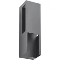 LINDBY LED-Außenwandleuchte Enyra, schwarz, 27 cm, IP65