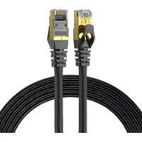 Elfcam Cat 7 Patchkabel 3 m, Netzwerkkabel RJ45 SFTP, 10 Gbit/s, 600 MHz, 100% Kupfer, geschirmt, Ethernet LAN Kabel für Router, PC, Konsole
