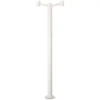 Ideal Lux Außenleuchtensockel Clio MPT2 Bianco 249506 E27 2x60W IP44 57,5cm weiß
