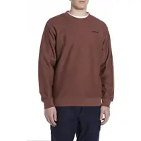 Replay für Herren. M3317.000.24036 Kastanienbraunes Fleece-Sweatshirt (M), Lässig, Baumwolle