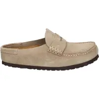 Birkenstock Unisex Naples Wrapped Wildleder Taupe Narrow-Schuhgröße 37