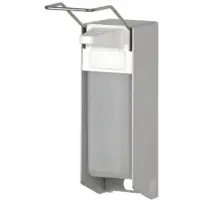 Ophardt hygiene ingo-man classic Eurospender, Manueller Seifen- und Händedesinfektionsmittelspender, Mit langem Hebel, 1 Liter - Flaschen, TLS 26 A/K
