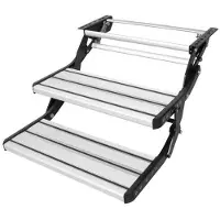 Markenlos Laptop-Treppe 2-stufig höhenverstellbar - Schwarz/Metallic