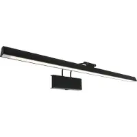 Steinhauer LED-Wandleuchte Litho, schwarz, Metall, CCT, Breite 60 cm