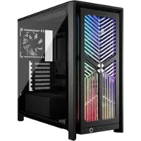 Corsair RAME 4000X RS, Midi Tower, PC, Schwarz, ATX, EATX, micro ATX, Mini-ITX, Stahl, Gehärtetes Glas, Kunststoff, 17 cm