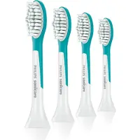 Philips Sonicare For Kids For Kids HX6044/33 Standard-Bürstenköpfe für Schallzahnbürste, 2 Stück(e), Blau, Medium, Gummi