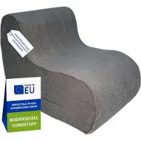 Pillows24 - Bodensessel aus Cordstoff 93×70×65cm | Kindersessel & Lounge Sessel mit waschbarer Bezug für Jugendliche & Erwachsene (Dunkelgrau)
