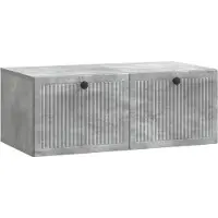 Syfax Wandmontierter TV-Schrank Betongrau 78,5 x 41 x 30 cm