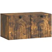 Syfax Wandmontierter TV-Schrank Geräucherte Eiche 59,5 x 31 x 30 cm