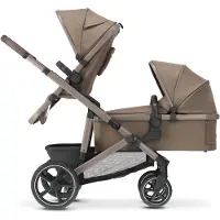 Deryan Evy V2 Kinderwagen - Duo Kinderwagen - Erweiterbar - Inklusive Babywanne - Hazel