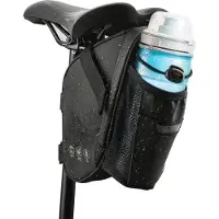 DigiRigi Fahrrad-Satteltasche 1,5 l – wasserdicht & reißfest, 600D Oxford mit PolyurethanBeschichtung, reflektierend, mit Flaschenfach, kompatibel mit MTB/Rennrad/Faltrad