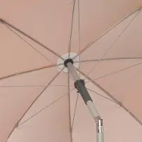 OEM Große Strandsonnenschirm 220 cm kippbar und in Höhe verstellbar - Orange - UV50-Schutz - Mit Tragesack mit Griff (62337)