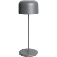 Olympia Siena Tischlampe Runder Dom Grau 300mm