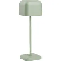 Olympia Lucca Tischlampe Quadratkuppel Salbei 200mm
