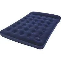 Markenlos Luftbett mit integrierter Fußpumpe 137 x 28 x 192 cm - Komfortabel für 2 Personen