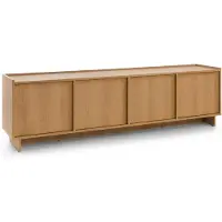 3Xeliving Fernsehschrank, karamellfarbene Eiche, 195 x 55 x 39 cm