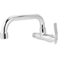 OEM Kleiner wandmontierter Wasserhahn für die Spüle - Drehbarer Küchenhahn - 20 cm