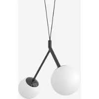 Lucis Pendelleuchte ZED 10,1W LED 3000K Glas Schwarzopal ZK2.L1.ZC.61R