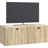 vidaXL Wandmontierter TV-Schrank 78,5 x 31 x 30 cm Sonoma-Eiche