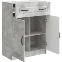 vidaXL Sideboard Betongrau 66 x 34,5 x 87 cm Holzwerkstoff