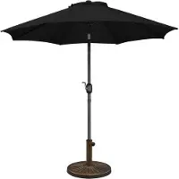 OEM Rundes Marktparasol, kantelbar, 10/14 kg, für Außen- und Balkonbereich