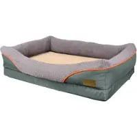OEM Orthopädisches Hundebett M, wasserdicht, grau, 90x68x21cm
