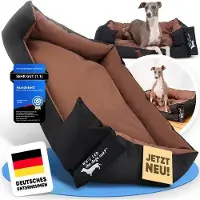 OEM Hundebett für große und kleine Hunde, gewatteert, licht und dunkel, waschbar