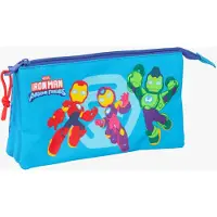 Marvel Iron Man Dreifach-Federmäppchen, Blau