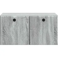 vidaXL Wandmontierter TV-Schrank 59,5 x 41 x 30 cm Grau Sonoma